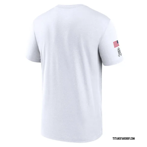 Men's Tennessee Titans Legend White 2024 Salute To Service Performance T-Shirt