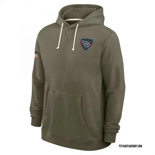 Men's Tennessee Titans Olive 2025 Salute to Service Sideline Hoodie