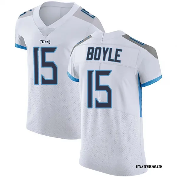 Men's Tim Boyle Tennessee Titans Elite White Vapor Untouchable Jersey