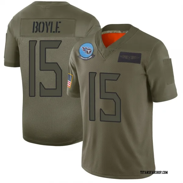 Men's Tim Boyle Tennessee Titans Limited Camo 2019 Salute to Service Jersey