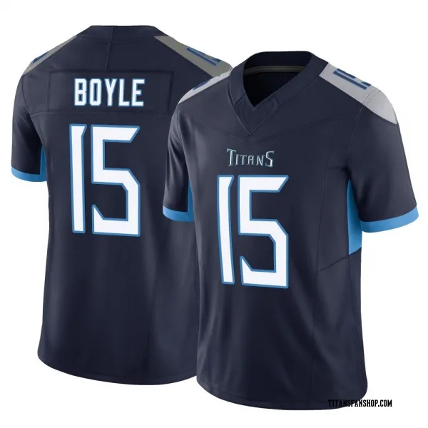 Men's Tim Boyle Tennessee Titans Limited Navy Vapor F.U.S.E. Jersey