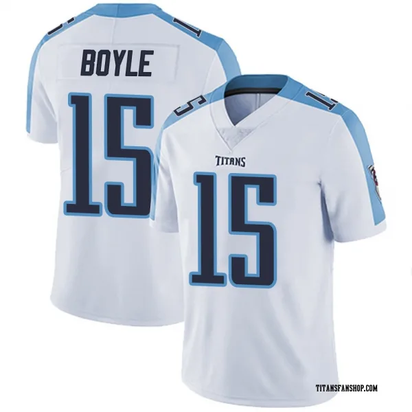 Men's Tim Boyle Tennessee Titans Limited White Vapor Untouchable Jersey