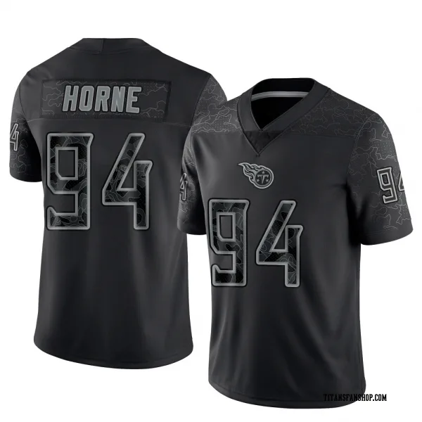 Men's Timmy Horne Tennessee Titans Limited Black Reflective Jersey