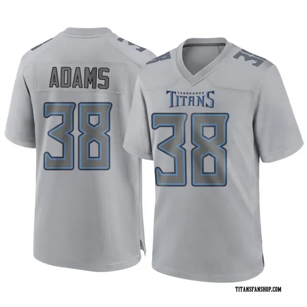 Men's Tony Adams Tennessee Titans Game Gray Atmosphere Fashion Jersey