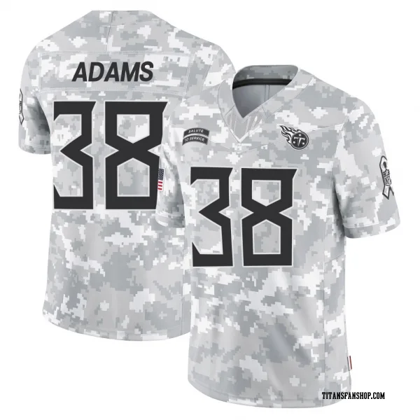 Men's Tony Adams Tennessee Titans Limited Arctic Camo 2024 Salute to Service Jersey