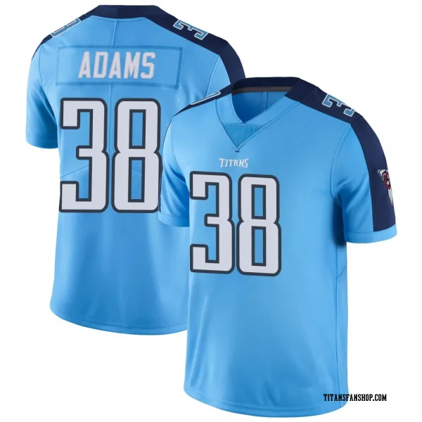 Men's Tony Adams Tennessee Titans Limited Light Blue Color Rush Jersey
