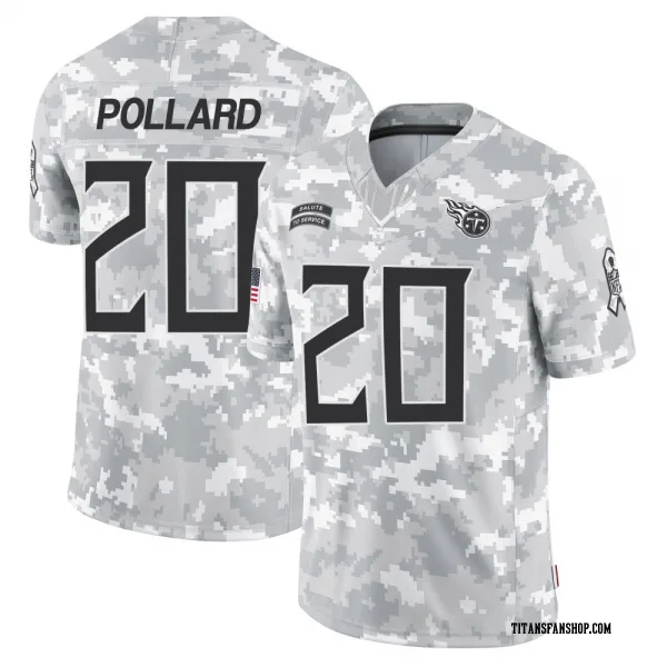 Men's Tony Pollard Tennessee Titans Limited Arctic Camo 2024 Salute to Service Jersey