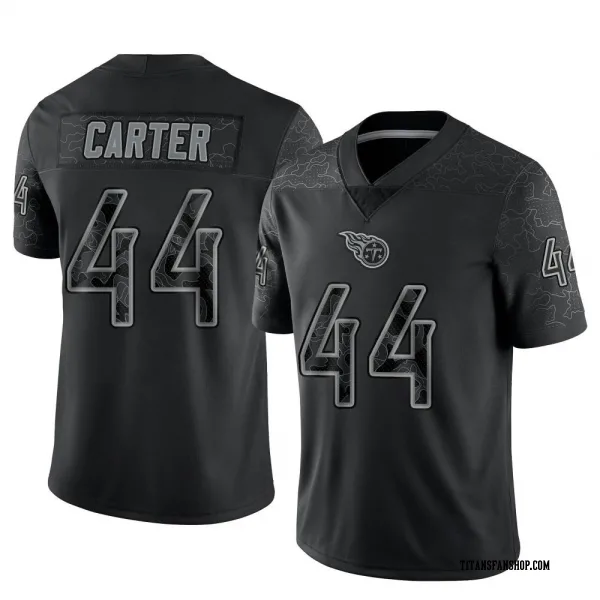 Men's Tory Carter Tennessee Titans Limited Black Reflective Jersey