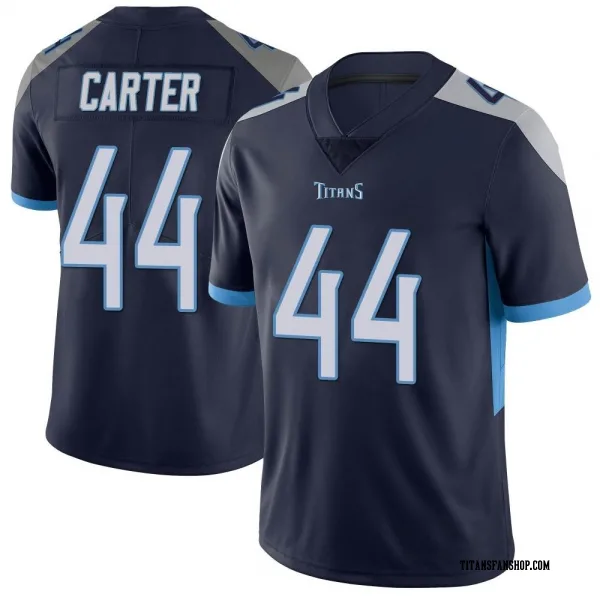 Men's Tory Carter Tennessee Titans Limited Navy Vapor Untouchable Jersey