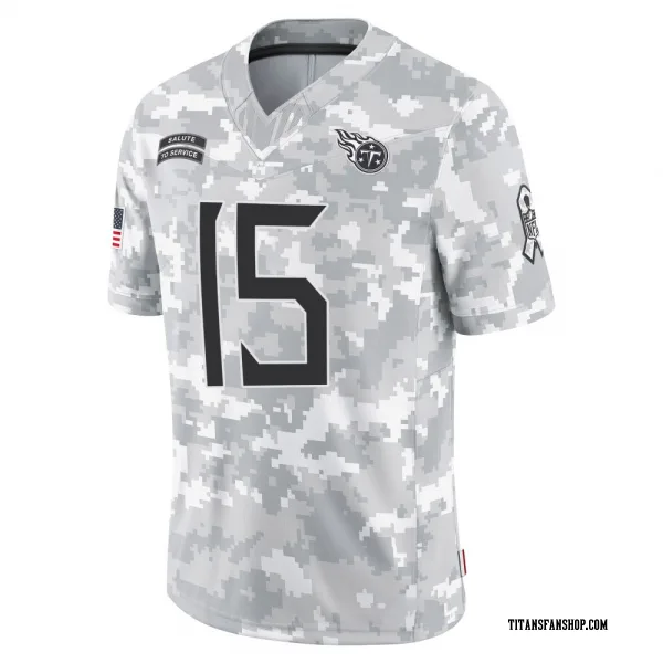 Men's Trevor Siemian Tennessee Titans Limited Arctic Camo 2024 Salute to Service Jersey