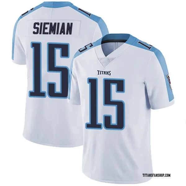 Men's Trevor Siemian Tennessee Titans Limited White Vapor Untouchable Jersey