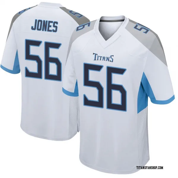 Men's Truman Jones Tennessee Titans Game White Jersey
