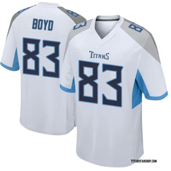 Men's Tyler Boyd Tennessee Titans Game White Jersey