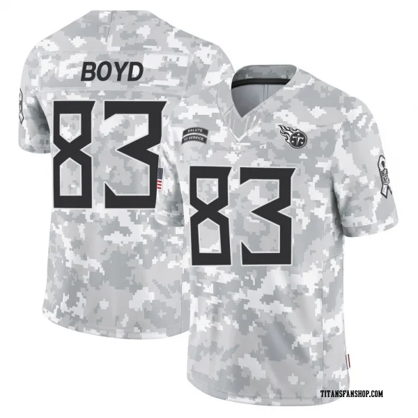 Men's Tyler Boyd Tennessee Titans Limited Arctic Camo 2024 Salute to Service Jersey