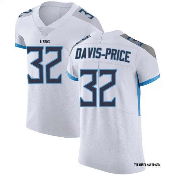 Men's Tyrion Davis-Price Tennessee Titans Elite White Vapor Untouchable Jersey