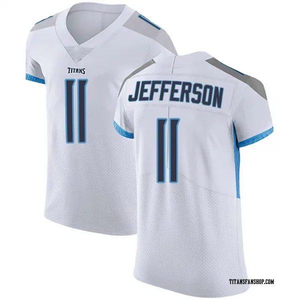 Men's Van Jefferson Tennessee Titans Elite White Vapor Untouchable Jersey