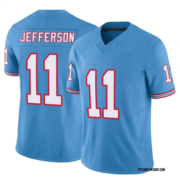 Men's Van Jefferson Tennessee Titans Limited Light Blue Vapor F.U.S.E. Jersey