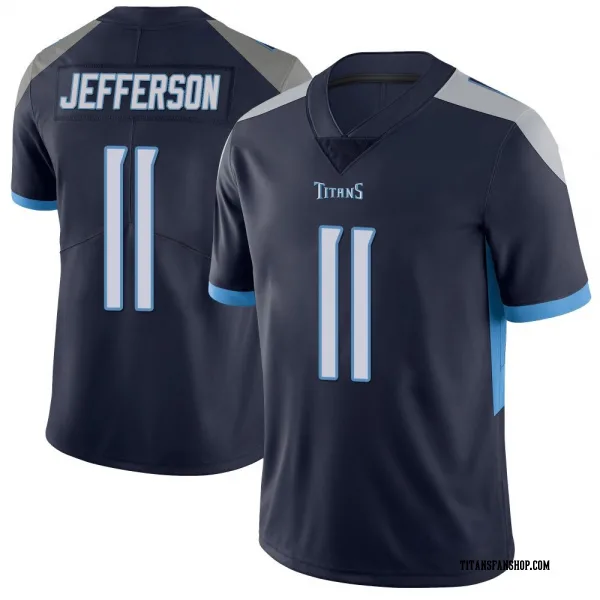 Men's Van Jefferson Tennessee Titans Limited Navy Vapor Untouchable Jersey