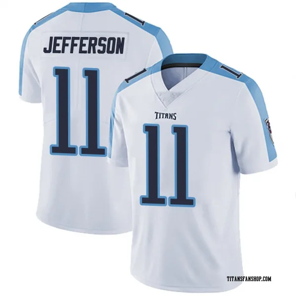 Men's Van Jefferson Tennessee Titans Limited White Vapor Untouchable Jersey