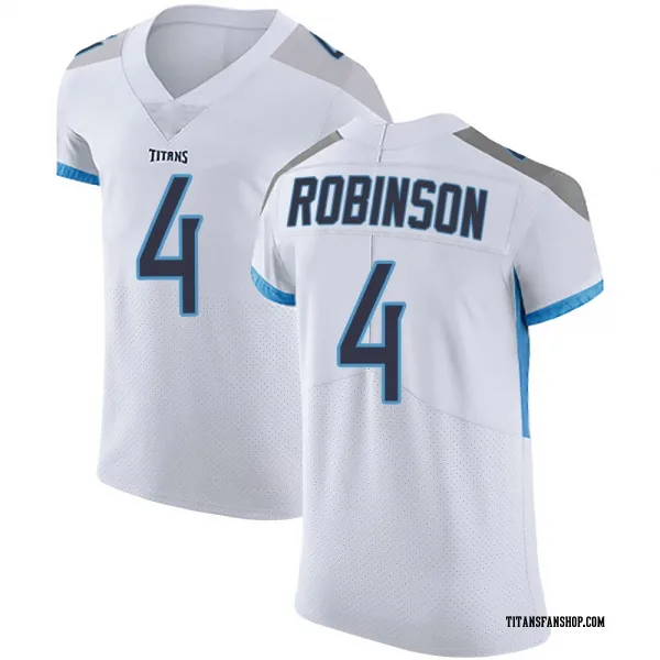 Men's Wan'Dale Robinson Tennessee Titans Elite White Vapor Untouchable Jersey