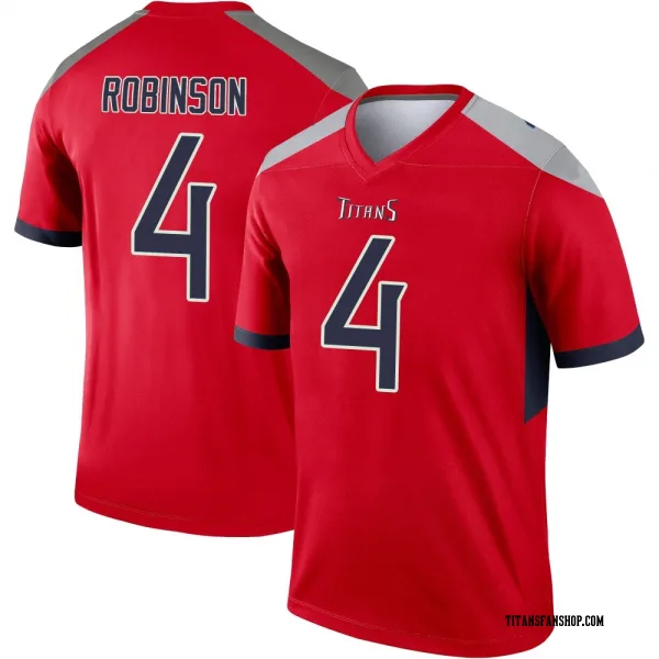 Men's Wan'Dale Robinson Tennessee Titans Legend Red Inverted Jersey
