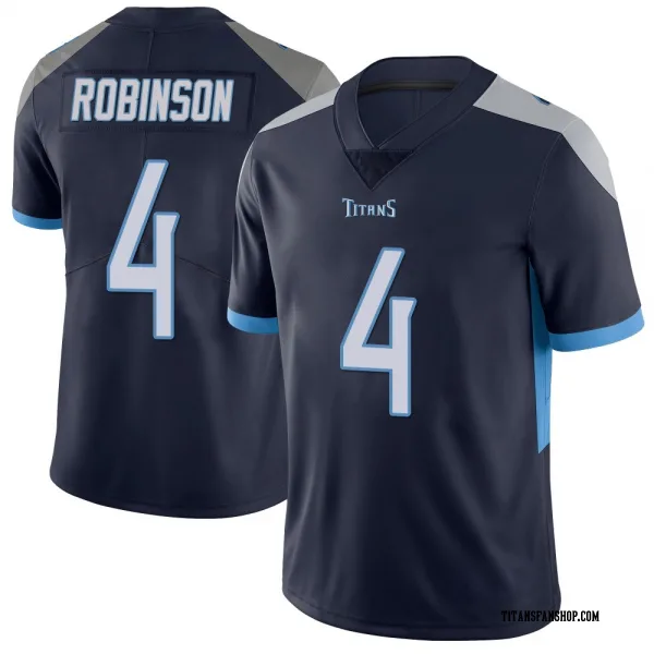 Men's Wan'Dale Robinson Tennessee Titans Limited Navy Vapor Untouchable Jersey