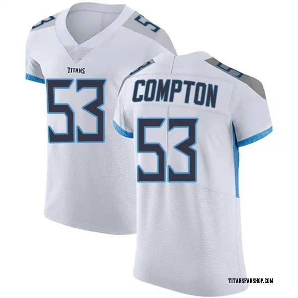Men's Will Compton Tennessee Titans Elite White Vapor Untouchable Jersey