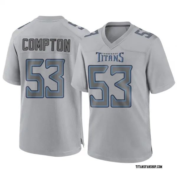 Men's Will Compton Tennessee Titans Game Gray Atmosphere Fashion Jersey