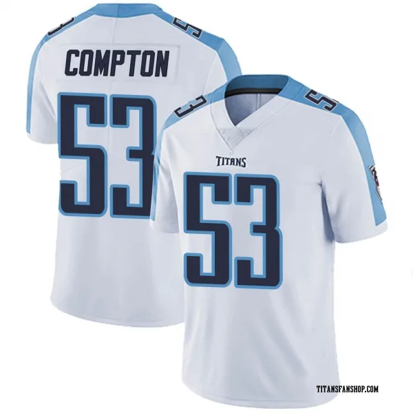 Men's Will Compton Tennessee Titans Limited White Vapor Untouchable Jersey