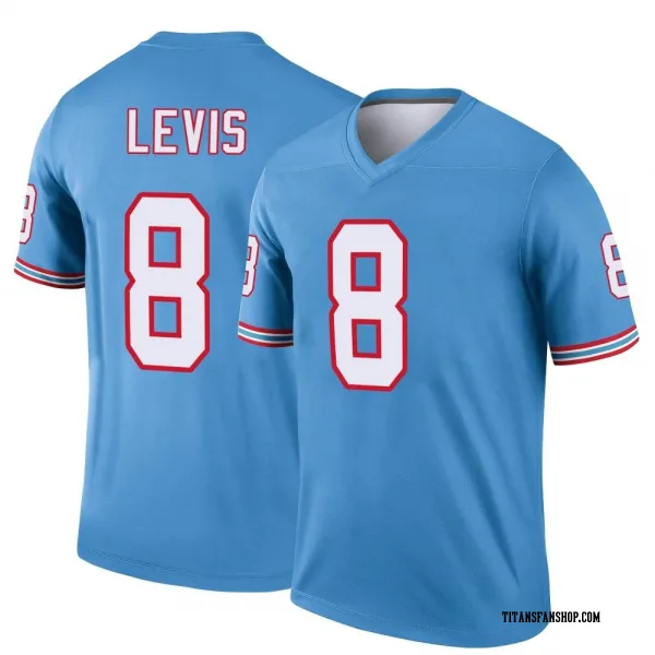 Men's Will Levis Tennessee Titans Legend Light Blue Oilers Throwback Jersey