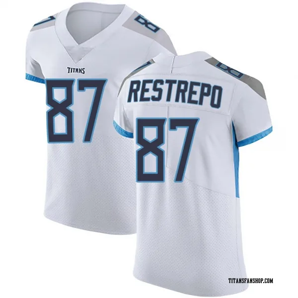 Men's Xavier Restrepo Tennessee Titans Elite White Vapor Untouchable Jersey