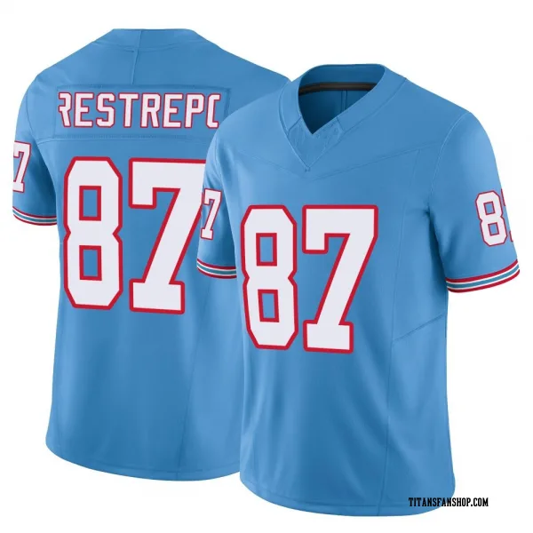 Men's Xavier Restrepo Tennessee Titans Limited Light Blue Vapor F.U.S.E. Jersey