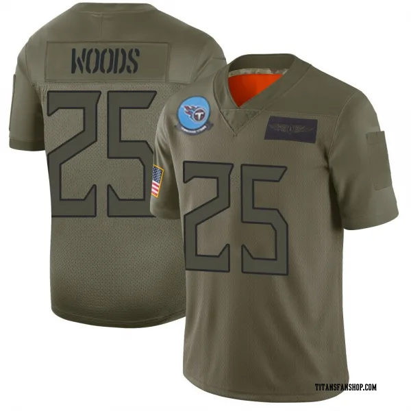 Men's Xavier Woods Tennessee Titans Limited Camo 2019 Salute to Service Jersey