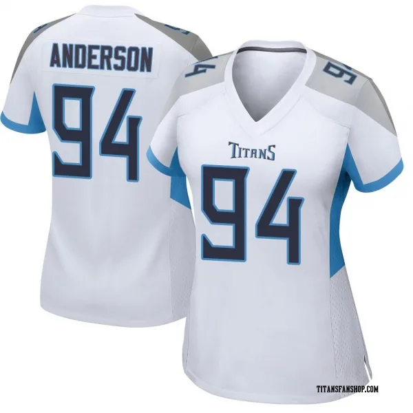 Women's Abdullah Anderson Tennessee Titans Game White Jersey