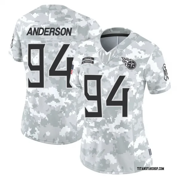 Women's Abdullah Anderson Tennessee Titans Limited Arctic Camo 2024 Salute to Service Jersey