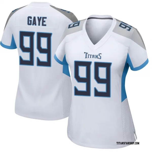Women's Ali Gaye Tennessee Titans Game White Jersey