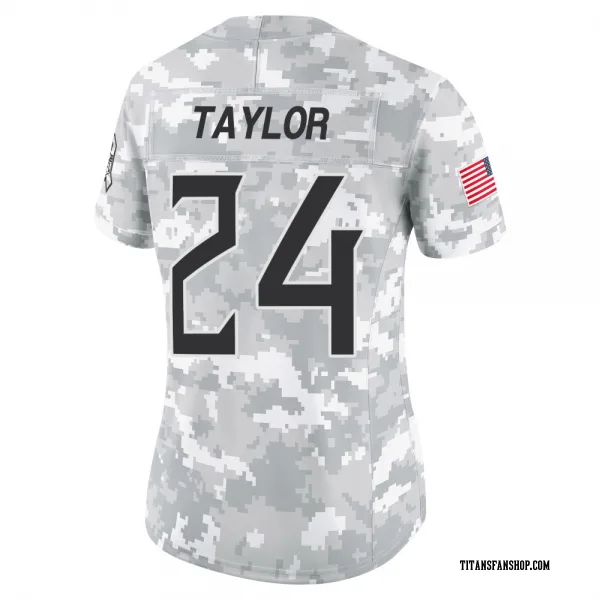 Women's Alontae Taylor Tennessee Titans Limited Arctic Camo 2024 Salute to Service Jersey