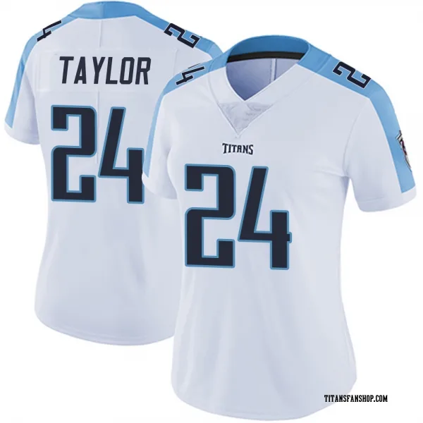 Women's Alontae Taylor Tennessee Titans Limited White Vapor Untouchable Jersey