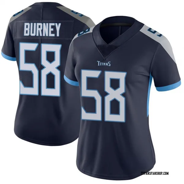 Women's Amari Burney Tennessee Titans Limited Navy Vapor Untouchable Jersey
