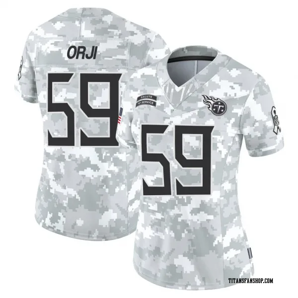 Women's Anfernee Orji Tennessee Titans Limited Arctic Camo 2024 Salute to Service Jersey