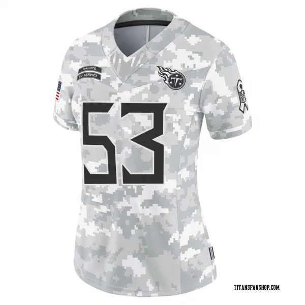 Women's Anthony Hill Jr. Tennessee Titans Limited Arctic Camo 2024 Salute to Service Jersey