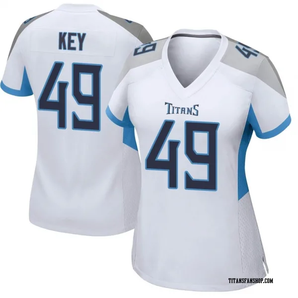 Women's Arden Key Tennessee Titans Game White Jersey