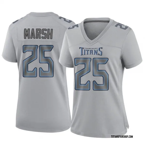 Women's Armani Marsh Tennessee Titans Game Gray Atmosphere Fashion Jersey