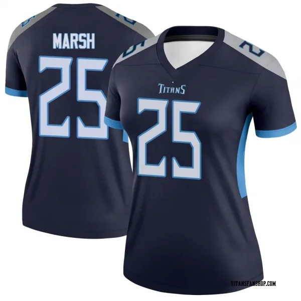 Women's Armani Marsh Tennessee Titans Legend Navy Jersey