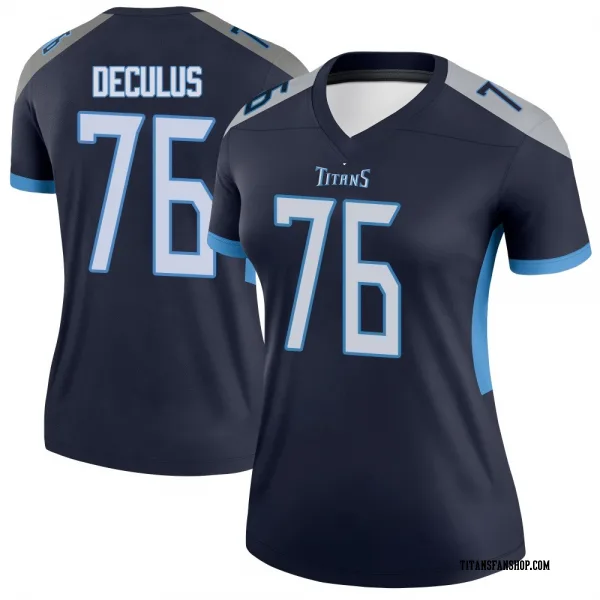 Women's Austin Deculus Tennessee Titans Legend Navy Jersey