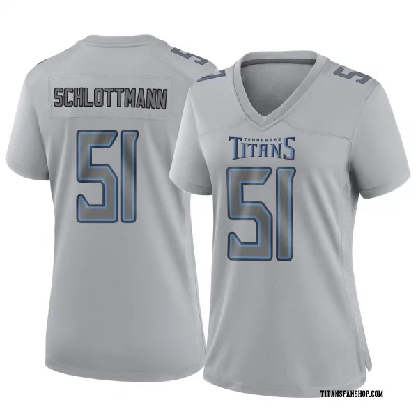 Women's Austin Schlottmann Tennessee Titans Game Gray Atmosphere Fashion Jersey