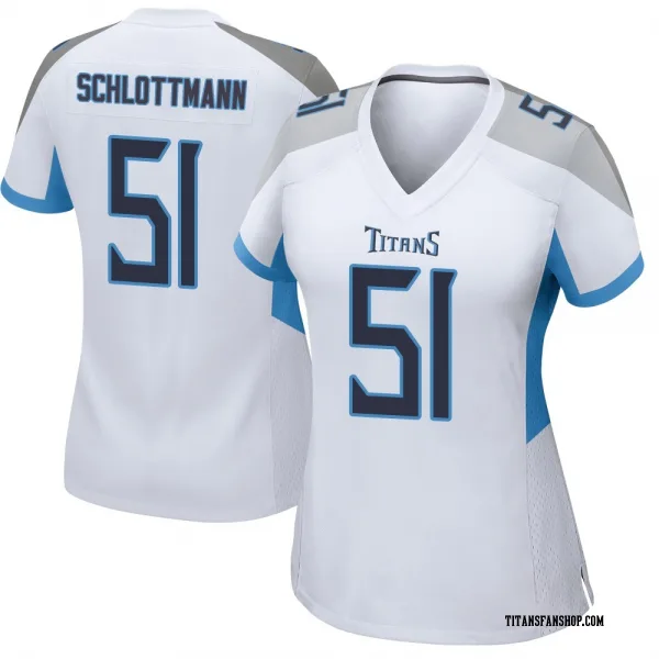 Women's Austin Schlottmann Tennessee Titans Game White Jersey