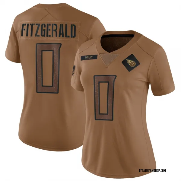 Women's Bishop Fitzgerald Tennessee Titans Limited Brown 2023 Salute To Service Jersey