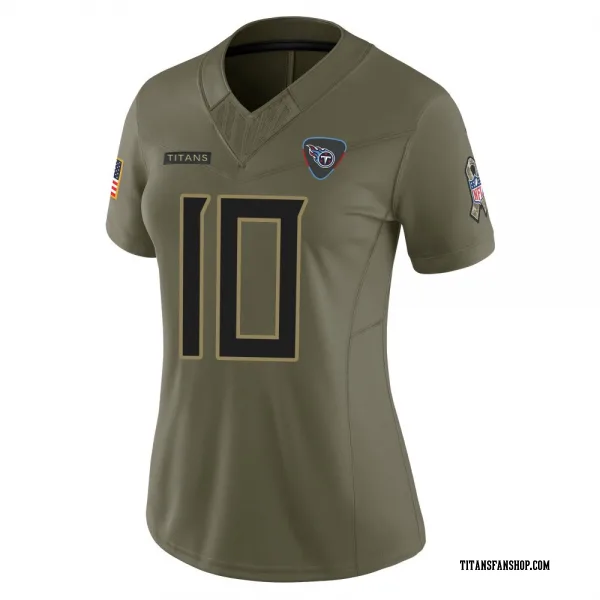 Women's Brandon Allen Tennessee Titans Limited Olive 2025 Salute to Service Jersey