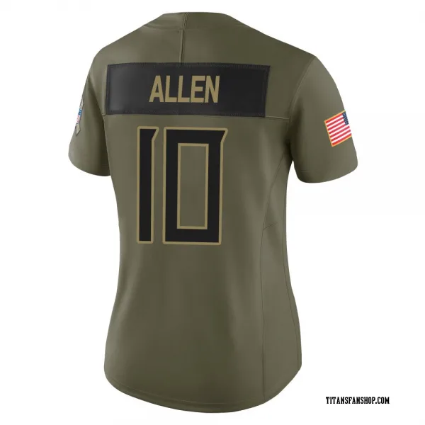 Women's Brandon Allen Tennessee Titans Limited Olive 2025 Salute to Service Jersey